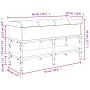 Engineered wood black shoemaker bench 82x32x45 cm by , Benches for halls and storage - Ref: Foro24-835172, Price: 66,99 €, Di...
