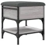 Sonoma graue Schuhbank aus Holzwerkstoff 42x42x45 cm von , Bänke für Hallen und Lager - Ref: Foro24-835185, Preis: 57,40 €, R...
