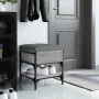 Sonoma graue Schuhbank aus Holzwerkstoff 42x42x45 cm von , Bänke für Hallen und Lager - Ref: Foro24-835185, Preis: 57,40 €, R...