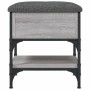 Sonoma graue Schuhbank aus Holzwerkstoff 42x42x45 cm von , Bänke für Hallen und Lager - Ref: Foro24-835185, Preis: 58,23 €, R...