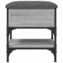 Sonoma graue Schuhbank aus Holzwerkstoff 42x42x45 cm von , Bänke für Hallen und Lager - Ref: Foro24-835185, Preis: 57,40 €, R...
