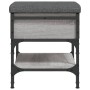 Sonoma graue Schuhbank aus Holzwerkstoff 42x42x45 cm von , Bänke für Hallen und Lager - Ref: Foro24-835185, Preis: 58,23 €, R...