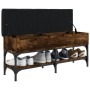 Schuhbank Holzwerkstoff Räuchereiche 102x32x45 cm von , Bänke für Hallen und Lager - Ref: Foro24-835179, Preis: 75,63 €, Raba...