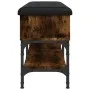 Engineered wood smoked oak shoemaker bench 102x32x45 cm by , Benches for halls and storage - Ref: Foro24-835179, Price: 74,71...