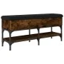 Engineered wood smoked oak shoemaker bench 102x32x45 cm by , Benches for halls and storage - Ref: Foro24-835179, Price: 74,71...