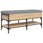 Sonoma Schuhbank aus Eichenholz 102x42x45 cm von , Bänke für Hallen und Lager - Ref: Foro24-835198, Preis: 86,88 €, Rabatt: %