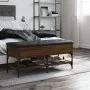 Engineered wood shoe bench in brown oak, 102x42x45 cm by , Benches for halls and storage - Ref: Foro24-835201, Price: 88,85 €...