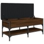 Holzwerkstoff Schuhbank braune Eiche 102x42x45 cm von , Bänke für Hallen und Lager - Ref: Foro24-835201, Preis: 89,92 €, Raba...