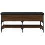 Holzwerkstoff Schuhbank braune Eiche 102x42x45 cm von , Bänke für Hallen und Lager - Ref: Foro24-835201, Preis: 89,92 €, Raba...