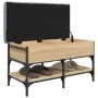 Schuhbank aus Holzwerkstoff Sonoma Eiche 82x42x45 cm von , Bänke für Hallen und Lager - Ref: Foro24-835193, Preis: 75,46 €, R...
