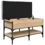 Schuhbank aus Holzwerkstoff Sonoma Eiche 82x42x45 cm von , Bänke für Hallen und Lager - Ref: Foro24-835193, Preis: 75,46 €, R...