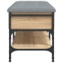 Engineered wood shoe bench in Sonoma oak, 82x42x45 cm. by , Benches for halls and storage - Ref: Foro24-835193, Price: 78,58 ...