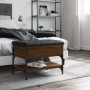 Engineered wood shoe bench in brown oak, 62x42x45 cm by , Benches for halls and storage - Ref: Foro24-835191, Price: 65,96 €,...