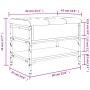Schuhbank aus Holzwerkstoff Eiche braun 62x42x45 cm von , Bänke für Hallen und Lager - Ref: Foro24-835191, Preis: 65,96 €, Ra...