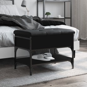 Schuhbank aus Holzwerkstoff schwarz 62x42x45 cm von , Bänke für Hallen und Lager - Ref: Foro24-835187, Preis: 65,06 €, Rabatt: %