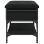 Engineered wood black shoemaker bench 62x42x45 cm by , Benches for halls and storage - Ref: Foro24-835187, Price: 65,06 €, Di...