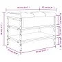 Engineered wood black shoemaker bench 62x42x45 cm by , Benches for halls and storage - Ref: Foro24-835187, Price: 64,28 €, Di...