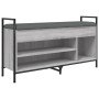 Sonoma graue Schuhbank aus Holzwerkstoff 105,5x32x57,5cm von , Bänke für Hallen und Lager - Ref: Foro24-835215, Preis: 85,62 ...