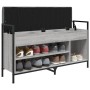 Sonoma graue Schuhbank aus Holzwerkstoff 105,5x32x57,5cm von , Bänke für Hallen und Lager - Ref: Foro24-835215, Preis: 85,62 ...