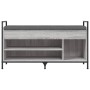 Sonoma graue Schuhbank aus Holzwerkstoff 105,5x32x57,5cm von , Bänke für Hallen und Lager - Ref: Foro24-835215, Preis: 85,62 ...
