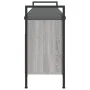 Banco zapatero madera de ingeniería gris Sonoma 105,5x32x57,5cm de , Bancos para recibidores y almacenamiento - Ref: Foro24-8...
