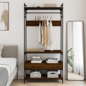 Schubladenschrank aus brauner Eiche 89x39x184,5 cm von , Kleiderschränke - Ref: Foro24-838957, Preis: 142,70 €, Rabatt: %
