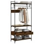 Armario cajones madera ingeniería marrón roble 89x39x184,5 cm de , Armarios roperos - Ref: Foro24-838957, Precio: 142,59 €, D...