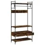 Armario cajones madera ingeniería roble ahumado 89x39x184,5 cm de , Armarios roperos - Ref: Foro24-838955, Precio: 127,53 €, ...
