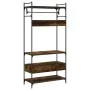 Armario cajones madera ingeniería roble ahumado 89x39x184,5 cm de , Armarios roperos - Ref: Foro24-838955, Precio: 127,53 €, ...