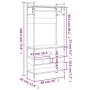 Armario cajones madera ingeniería roble ahumado 89x39x184,5 cm de , Armarios roperos - Ref: Foro24-838955, Precio: 127,53 €, ...