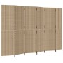 6-teiliger beigefarbener Sichtschutz aus synthetischem Rattan von , Raumteiler - Ref: Foro24-365355, Preis: 276,16 €, Rabatt: %