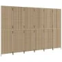 6 panel beige synthetic rattan screen by , Room dividers - Ref: Foro24-365355, Price: 269,96 €, Discount: %