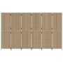 6-teiliger beigefarbener Sichtschutz aus synthetischem Rattan von , Raumteiler - Ref: Foro24-365355, Preis: 276,16 €, Rabatt: %