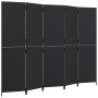 Fünfteiliger Paravent aus schwarzem synthetischem Rattan. von , Raumteiler - Ref: Foro24-365348, Preis: 186,01 €, Rabatt: %