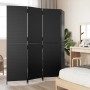 Biombo de 4 paneles ratán sintético negro de , Divisores de ambientes - Ref: Foro24-365360, Precio: 183,98 €, Descuento: %