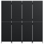 Biombo de 4 paneles ratán sintético negro de , Divisores de ambientes - Ref: Foro24-365360, Precio: 183,98 €, Descuento: %