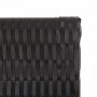 Biombo de 4 paneles ratán sintético negro de , Divisores de ambientes - Ref: Foro24-365360, Precio: 183,98 €, Descuento: %