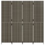 4-panel gray synthetic rattan screen by , Room dividers - Ref: Foro24-365362, Price: 179,72 €, Discount: %