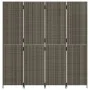 4-panel gray synthetic rattan screen by , Room dividers - Ref: Foro24-365362, Price: 175,66 €, Discount: %