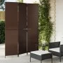 Biombo de 3 paneles ratán sintético marrón de , Divisores de ambientes - Ref: Foro24-365357, Precio: 133,74 €, Descuento: %