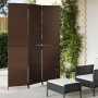 Biombo de 3 paneles ratán sintético marrón de , Divisores de ambientes - Ref: Foro24-365357, Precio: 136,33 €, Descuento: %