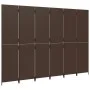 6-panel brown synthetic rattan screen by , Room dividers - Ref: Foro24-365369, Price: 252,84 €, Discount: %