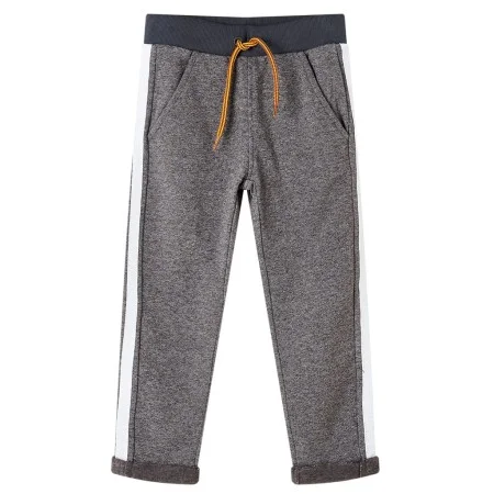 Dark gray mélange children's sweatpants size 128 by , kids pants - Ref: Foro24-13097, Price: 10,18 €, Discount: %