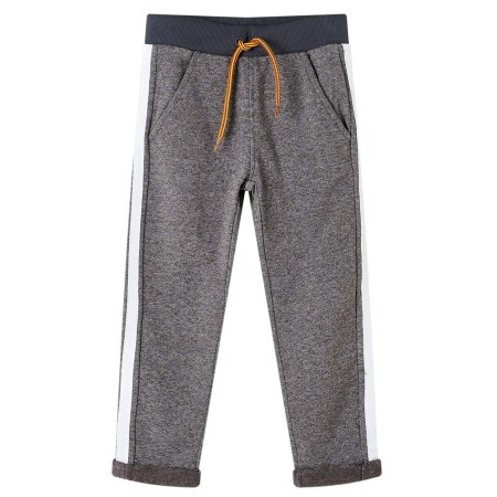 Dark gray mélange children's sweatpants size 104 by , kids pants - Ref: Foro24-13095, Price: 10,29 €, Discount: %