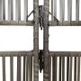3-panel gray synthetic rattan room divider by , Room dividers - Ref: Foro24-365374, Price: 100,16 €, Discount: %