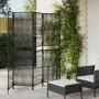4-Panel-Bildschirm aus synthetischem Rattan schwarz von , Raumteiler - Ref: Foro24-365376, Preis: 130,43 €, Rabatt: %