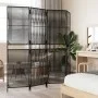 4-Panel-Bildschirm aus synthetischem Rattan schwarz von , Raumteiler - Ref: Foro24-365376, Preis: 130,43 €, Rabatt: %