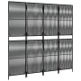 4-Panel-Bildschirm aus synthetischem Rattan schwarz von , Raumteiler - Ref: Foro24-365376, Preis: 130,43 €, Rabatt: %