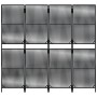 4-Panel-Bildschirm aus synthetischem Rattan schwarz von , Raumteiler - Ref: Foro24-365376, Preis: 124,48 €, Rabatt: %