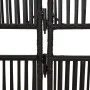 4-Panel-Bildschirm aus synthetischem Rattan schwarz von , Raumteiler - Ref: Foro24-365376, Preis: 130,43 €, Rabatt: %